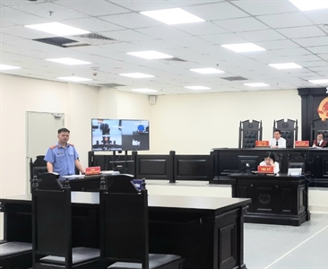 VKSND huyện Ứng Hoà phối hợp với Toà án nhân dân cùng cấp tổ chức phiên toà...